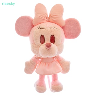 [risesky] ของเล่นตุ๊กตาดิสนีย์ มิกกี้เมาส์ มินนี่เมาส์ สีม่วง และสีชมพู ขนาดใหญ่