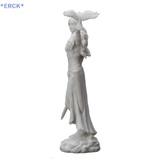 Erck&gt; ใหม่ รูปปั้นเทพธิดาเรซิน Morrigan The Celtic Goddess Of Battle With Crow &amp; Statue