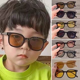 แว่นตากันแดด ป้องกันรังสียูวี ทรงสี่เหลี่ยม ขนาดใหญ่ สีแคนดี้ แฟชั่นเกาหลี สําหรับเด็กผู้ชาย และเด็กผู้หญิง