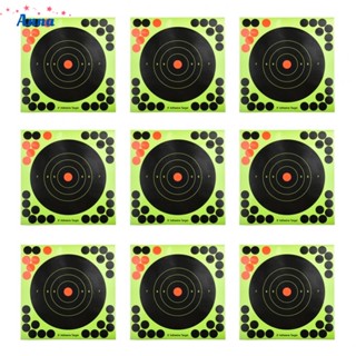 【Anna】Target Papers 50pcs Practice Reactive Splatter Shot Rifle Florescent green