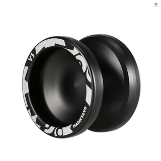 Magic Yoyo V3 เครื่องกลึงโยโย่ CNC อลูมิเนียมอัลลอยด์ ความเร็วสูง พร้อมสายเอ็น สีดํา สําหรับเด็กผู้ชาย และเด็กผู้หญิง