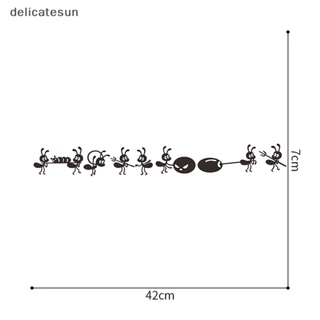 Delicatesun สติกเกอร์ติดผนัง ลายการ์ตูนมดดํา สําหรับห้องเด็ก