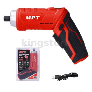 Mpt ชุดไขควงไฟฟ้าไร้สาย Li-ion 3.6V 250r/min 1500mAh 3.0N.M 10 ชิ้น