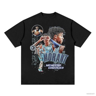 Si NBA Ja Morant Fan เสื้อยืดคอกลม แขนสั้น พลัสไซซ์ สําหรับผู้ชาย ผู้หญิง ใส่เล่นกีฬา เทรนนิ่ง