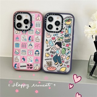 Casetify【birthday checkerboard】เคสโทรศัพท์มือถืออะคริลิค กันกระแทก ลายดอกกุหลาบแห้ง สําหรับ iPhone 11 12 13 14 Pro Max