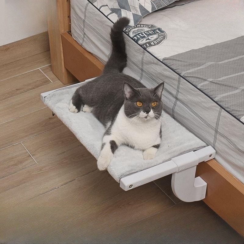 Hanged Cat bed ที่นอนแมวแบบแขวน แบบเกาะ เบาะนอนแมว เปลแมวแบบแขวนขอบเตียง บ้านแมว เปลสัตว์เลี้ยง รุ่นใหม่ล่าสุด