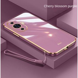 [ฟรีสายคล้อง + Cod] Huawei nova 11 Pro 11i Y91 Y71 เคลือบเงา 6D ขอบสี่เหลี่ยม เคสซิลิโคน สวยหรู เคสนิ่ม