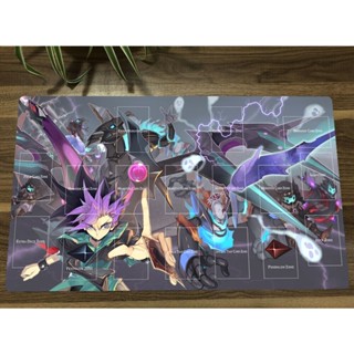 Yugioh Playmat Yuto Dark Rebellion XYZ Dragon TCG CCG แผ่นรองเมาส์ สําหรับเล่นเกม