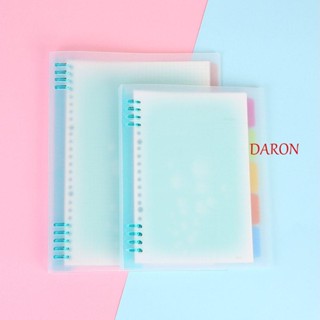 Daron ปกสมุดโน๊ตบุ๊ค แบบใส ลายใบไม้ สร้างสรรค์ เครื่องเขียน สําหรับนักเรียน