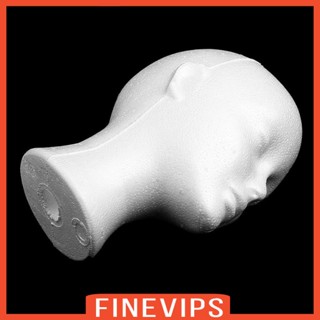 [Finevips] หุ่นหัวโฟม สีขาว สําหรับโชว์หมวก