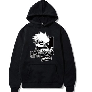 เสื้อกันหนาวแขนยาว มีฮู้ด ผ้าฝ้าย พิมพ์ลายการ์ตูนอนิเมะ Bakugou Katsuki My Hero Academia คุณภาพสูง สําหรับผู้ชาย 2022