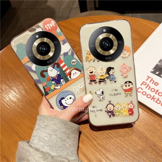 ใหม่ เคสป้องกันโทรศัพท์มือถือใส แบบนิ่ม ลายการ์ตูน Snoopy น่ารัก สําหรับ Realme 11 Pro Plus 11 Pro+ 5G C53 NFC 2023