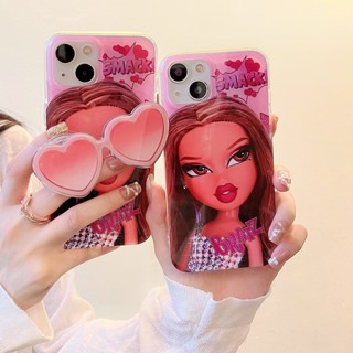 เคสโทรศัพท์มือถือ ป้องกันกระแทก ลายหัวใจ แว่นกันแดด สองด้าน สําหรับ Apple IPhone 14 13 12 11 Pro Max