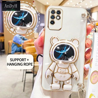 Andyh เคสโทรศัพท์มือถือ ลายนักบินอวกาศ 3D พร้อมสายคล้อง สําหรับ infinix Note 10 X693