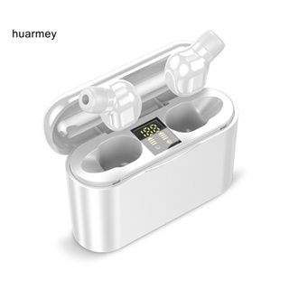 Huarmey M2D ชุดหูฟังสเตอริโอดิจิทัล LED ไร้สาย บลูทูธ 5.0