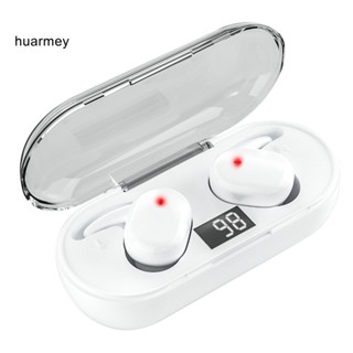 Huarmey Q2 หูฟังสเตอริโอไร้สาย บลูทูธ 5.0 ลดเสียงรบกวน สําหรับโทรศัพท์มือถือ