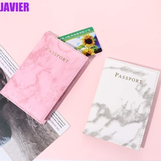 JAVIER กระเป๋าใส่หนังสือเดินทาง บัตรเครดิต หนัง PU แบบพกพา สําหรับผู้หญิง