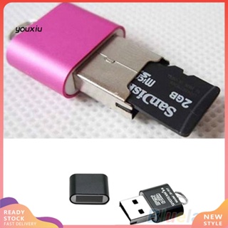 Youxiu อะแดปเตอร์การ์ดรีดเดอร์ แฟลชไดรฟ์ USB 2.0 Micro SD TF T-Flash ขนาดพกพา