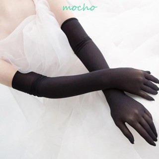 MOCHO ถุงมือยาว ผ้าเชียร์ ป้องกันรังสียูวี ป้องกันแดด ไร้รอยต่อ ความยาวเหนือข้อศอก