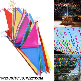 【COLORFUL】Triangle String Flag Colorful Convenient Easy To Use Reliable Gardening