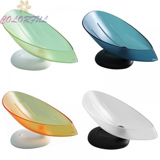 【COLORFUL】Soap Holder Transparent Bathroom Bird Sponge Holder Shower Soap Holder