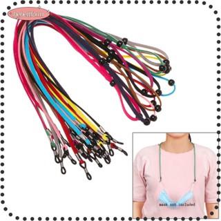 BEBETTFORM 1Pc Adjustable Fashion Reading Glasses Chain High Elasticity Neck Straps Face protection Lanyards Women Men Children Non-slip Leather Anti-lost/Multicolor