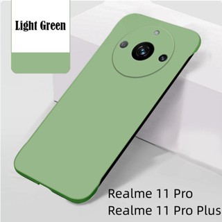 เคสโทรศัพท์มือถือ PC แข็ง ผิวด้าน กันกระแทก สีแคนดี้ หรูหรา สําหรับ Realme 11 Pro Plus 11Pro+ Realme11Pro 4G 5G