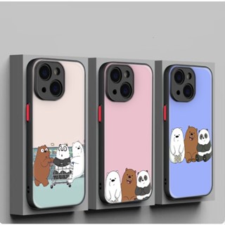 เคสโทรศัพท์มือถือแบบนิ่ม ลาย We Bare Bears C286 สําหรับ iPhone 12 13 Plus 14 Pro Max