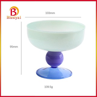 [Blesiya1] ชามแก้ว ทรงกลม สําหรับใส่ขนมหวาน ผลไม้