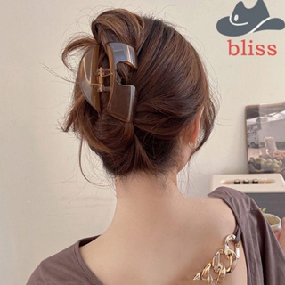 BLISS กิ๊บติดผมพลาสติก รูปตัว U เรียบง่าย สไตล์เรโทร สําหรับผู้หญิง