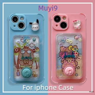 Ins เคสโทรศัพท์มือถือนิ่ม กันตก ลายการ์ตูนเกม POCHACCO&amp;HelloKitty 3D สร้างสรรค์ สําหรับ IPhone14ProMax 13ProMax 12 ProMAX 11Promax 14 13Pro