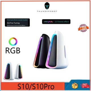 Thunderobot S10Pro ลําโพงสเตอริโอเล่นเกม บลูทูธ 3.5 มม. RGB