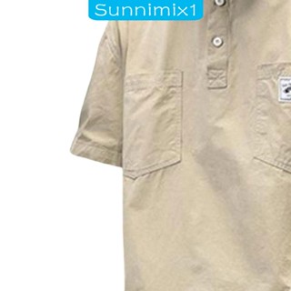 [Sunnimix1] เสื้อยืดลําลอง แขนสั้น ระบายอากาศ ทรงหลวม น้ําหนักเบา สําหรับผู้ชาย เหมาะกับการพกพา ตั้งแคมป์ เดินป่า ปีนเขา