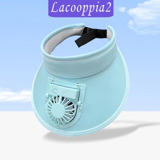 [Lacooppia2] หมวกบังแดด อเนกประสงค์ พร้อมพัดลม USB ปรับความเร็วได้ เหมาะกับฤดูร้อน สําหรับผู้หญิง