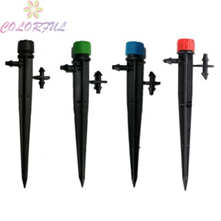 【COLORFUL】Irrigation Drippers 50pcs/set Adjustable Black/Green/blue/Red For 7mm Tube PP