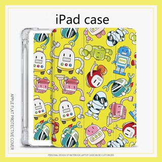 เคส ลายการ์ตูนกราฟฟิตี้ พร้อมช่องใส่ปากกา สําหรับ ipad air 4 5 mini 6 ipad case gen 7 8 9 air 1 2 3 cover 2017/2018 pro 10.2 11 inch 2022 gen10