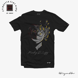 เสื้อเชิ้ต ลายการ์ตูนอนิเมะ ETQTCo.- One Piece - Luffy - Scribble Art v2