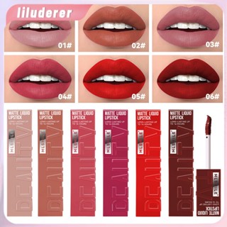 Mlsmile Matte Matte Liquid Lipstick Non-stick Cup Velvet Lip Gloss ลิปกลอส ลิปกลอสการค้าต่างประเทศ Non-fading Lip Glaze HO