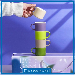 [Dynwave1] แก้วมักเซรามิก พร้อมหูจับ สําหรับใส่กาแฟ ช็อคโกแลต น้ําผลไม้ คาปูชิโน่ นม 5 ชิ้น