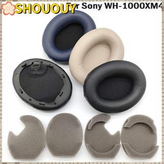 SHOUOUY ฟองน้ําครอบหูฟัง แบบนิ่ม สําหรับ Sony WH-1000XM4 1 คู่
