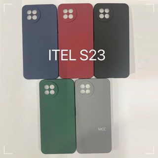 เคสโทรศัพท์มือถือแบบนิ่ม ผิวด้าน บางมาก สีพื้น เรียบง่าย สําหรับ Itel S23