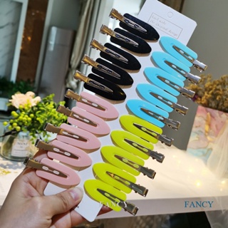 Fancy กิ๊บติดผม ไร้รอยต่อ สีแดง สไตล์เกาหลี 5 ชิ้น ต่อชุด