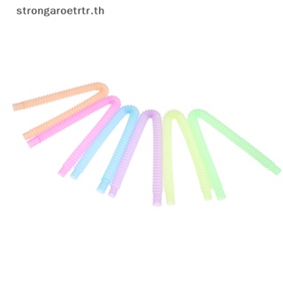 Strongaroetrtr ของเล่นฟิดเจ็ต หลอดเรืองแสง สําหรับเล่นคลายเครียด สมาธิสั้น ออทิสติก 5 ชิ้น