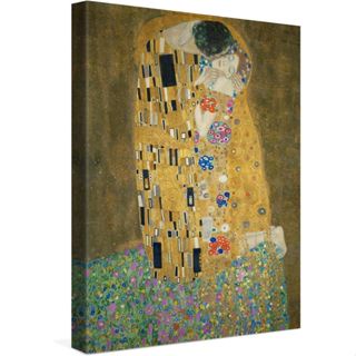 Gustav Klimt The Kiss Premium Canvas Art Print Canvas Print Wall Art Decor Picture