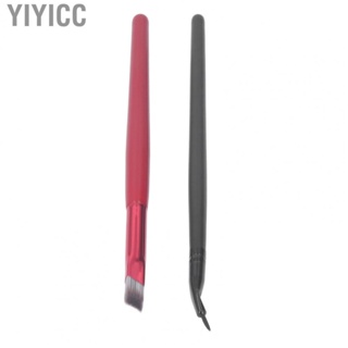 Yiyicc Brow Brush Define Ergonomic Eyeliner Professional Cosmetic Tool Portable Ultra Fine Nylon Hair for Makeup Artist