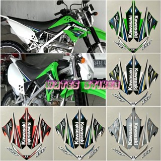 สติกเกอร์รูปลอก สีเขียว สําหรับติดตกแต่งรถจักรยานยนต์ kawasaki klx 150s Old 2014 2015