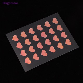 Brightstar แผ่นสติกเกอร์เลเซอร์คาร์ดิออยด์ ไฮโดรคอลลอยด์ กําจัดสิว รอยแผลเป็นจากสิวบนใบหน้า 24 ชิ้น