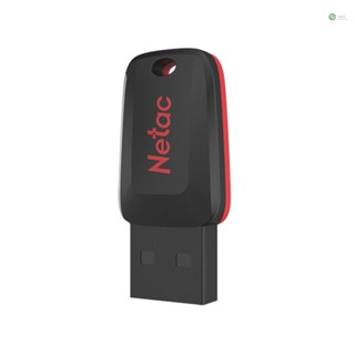 [พร้อมส่ง]Netac U197 แฟลชไดรฟ์ USB 2.0 16GB ขนาดเล็ก พกพาง่าย เข้ากันได้กว้าง สีดํา แดง