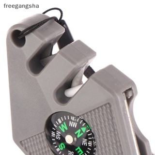 [FREG] Sharpener Diamond Tool Camp Gear Make Sharp Ceramic Sharpen Fish Hook Pocket Carbide  Whetstone Outdoor Compass FDH