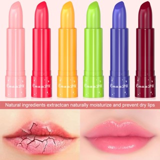 【COD】 Cmaadu Fruit Moisturizing Lipstick Waterproof Lip Balm Lip Care Color Changing Lipstick Non Stick Cup Lip Makeup Tools For Women Beauty 6 Colors